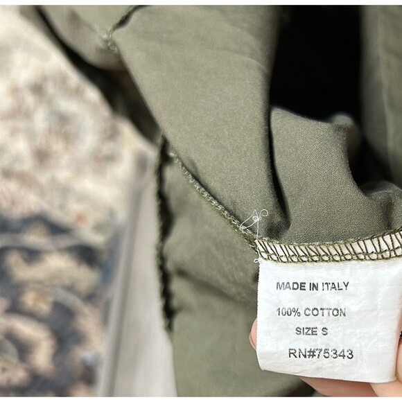 Chepe Italy Dress Small Green Maxi Sleeveless Ruffled Classic Sz S - Picture 4 of 8